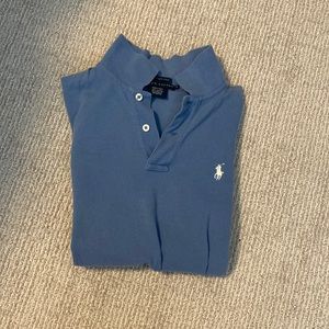 Ralph Lauren blue M skinny polo womens shirt